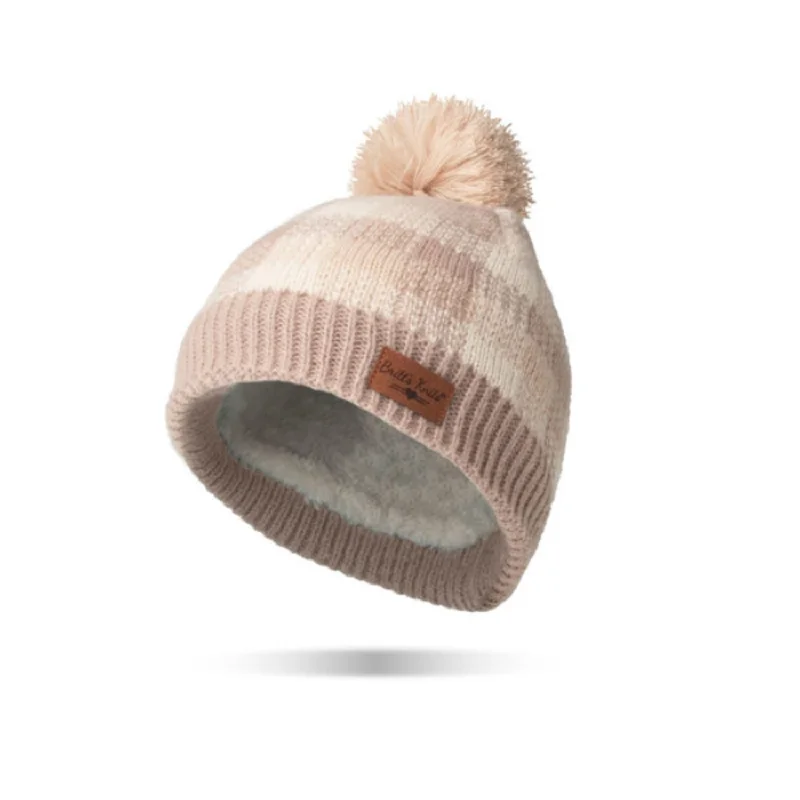 Britt's Knits Tan Sweater Weather Pom Hat