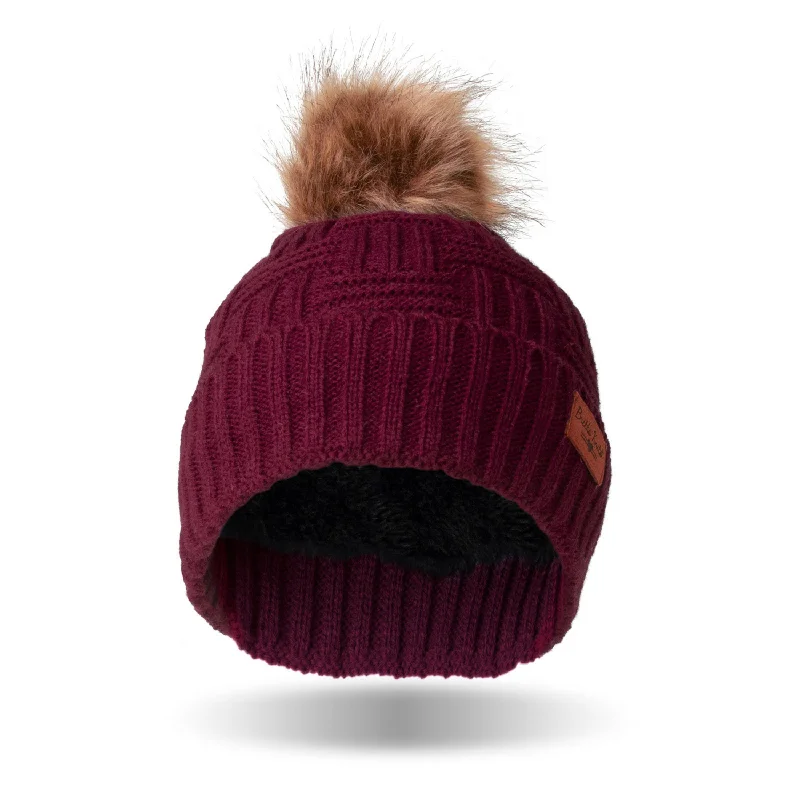 Britt's Knits Wine Originals Pom Hat