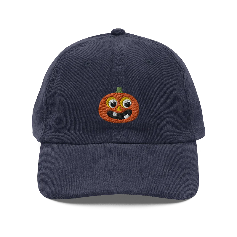 Jack-O-Lantern Corduroy Hat