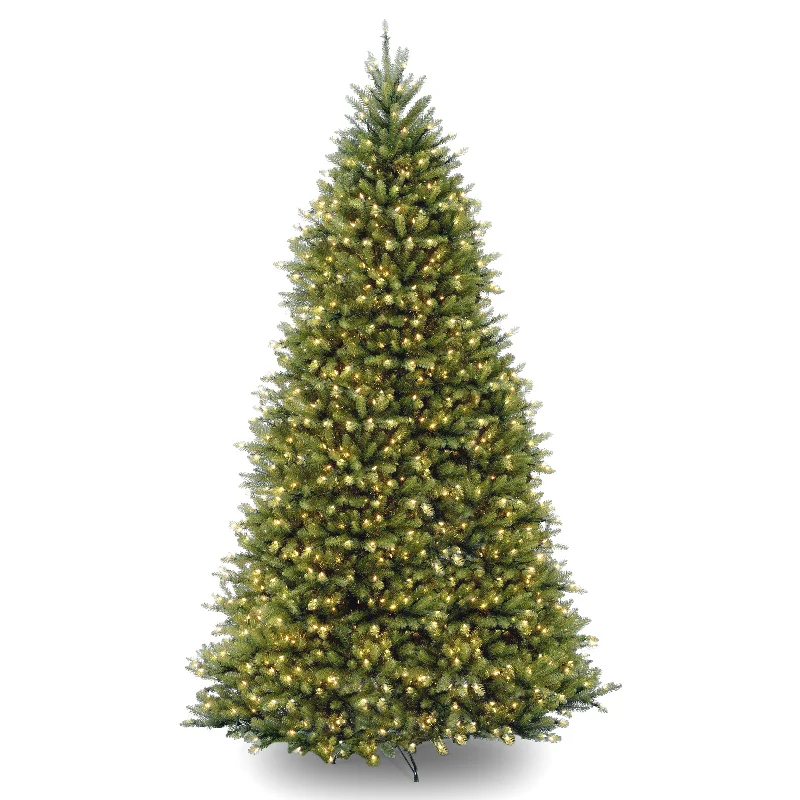 10 ft.Pre-Lit Dunhill Fir Tree with PowerConnect Dual Color LED Lights