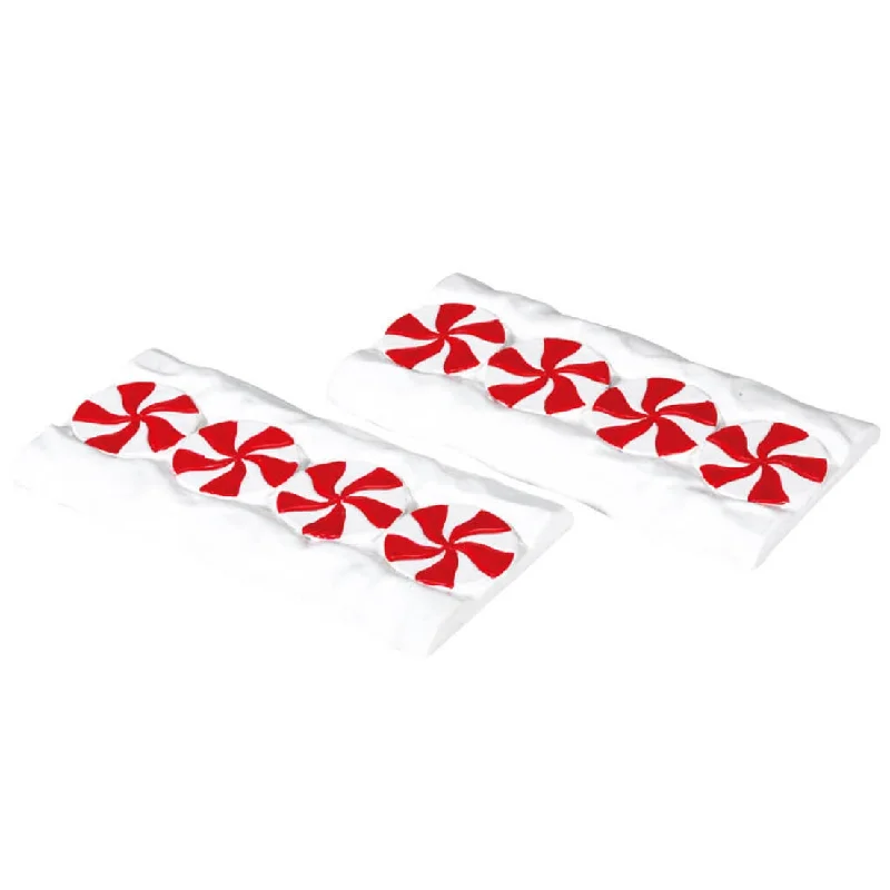 Lemax Sugar N Spice Accessory: Candy Cane Lane, Straight, Set of 2 #74206