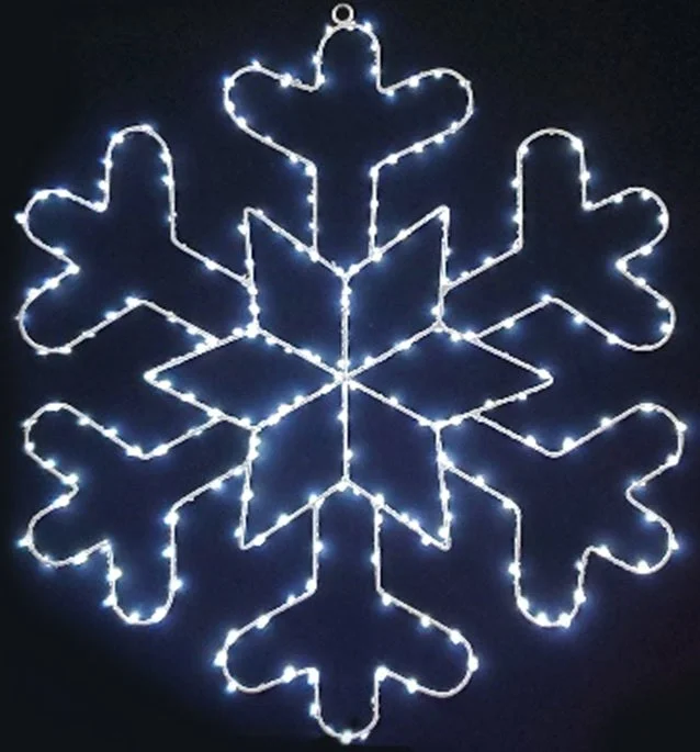 24" Twinkling LED Snowflake Silhouette