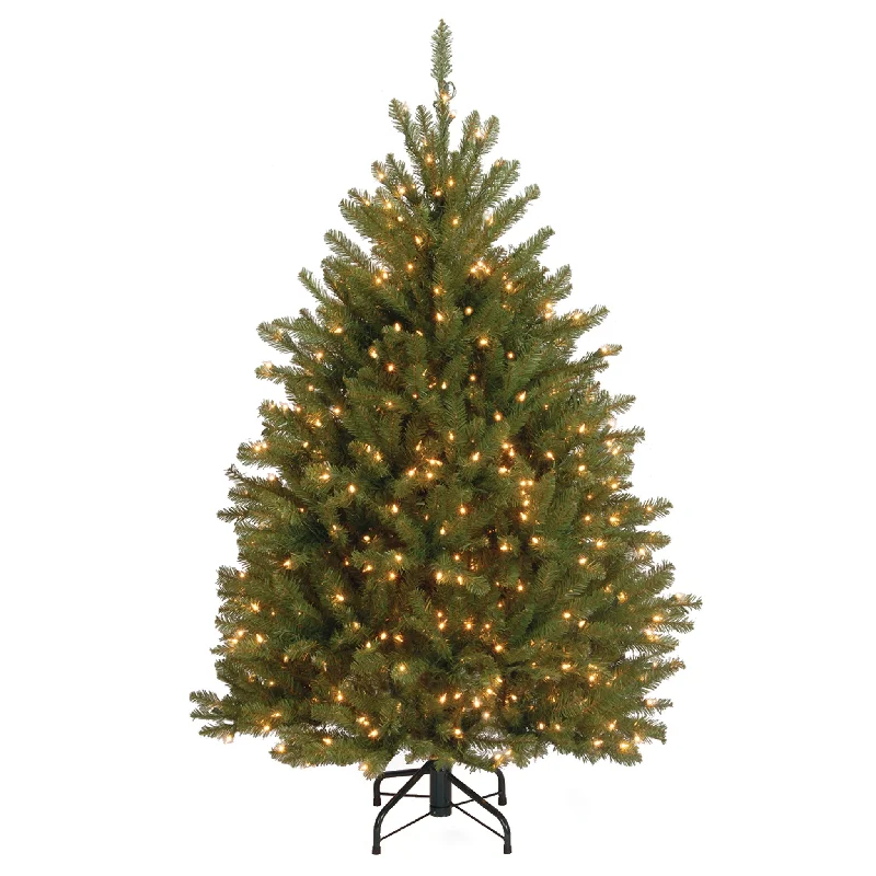 4.5 ft. Pre-Lit Dunhill Fir Tree with Clear Lights