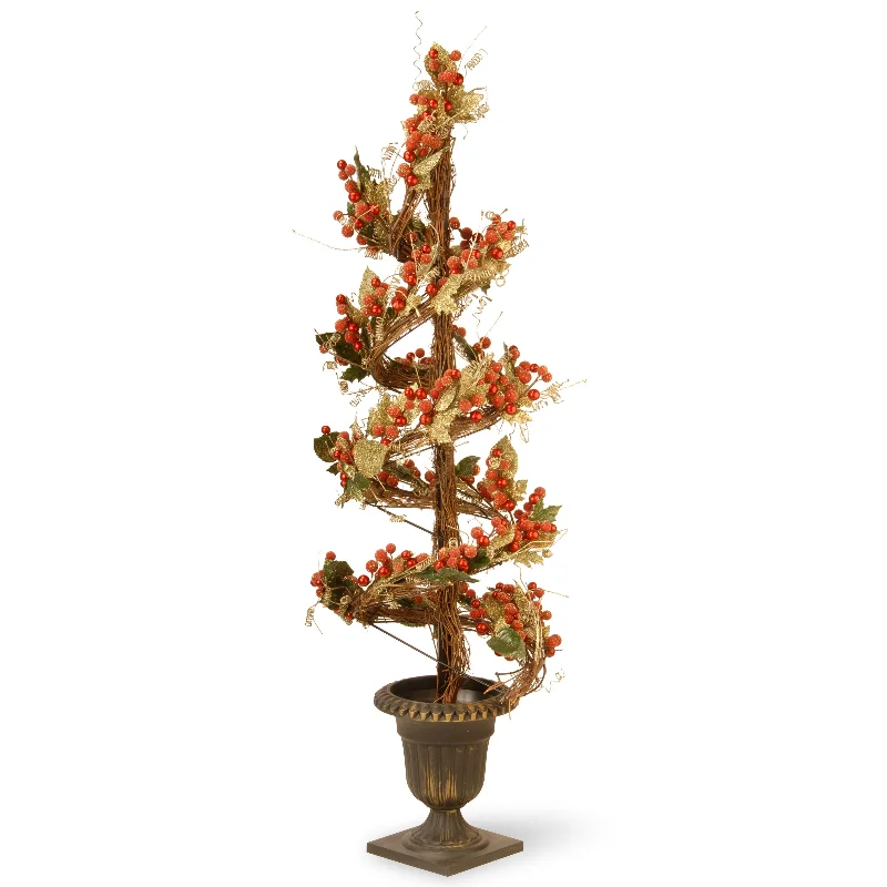 48 in. Berry/Leaf Vine Topiary