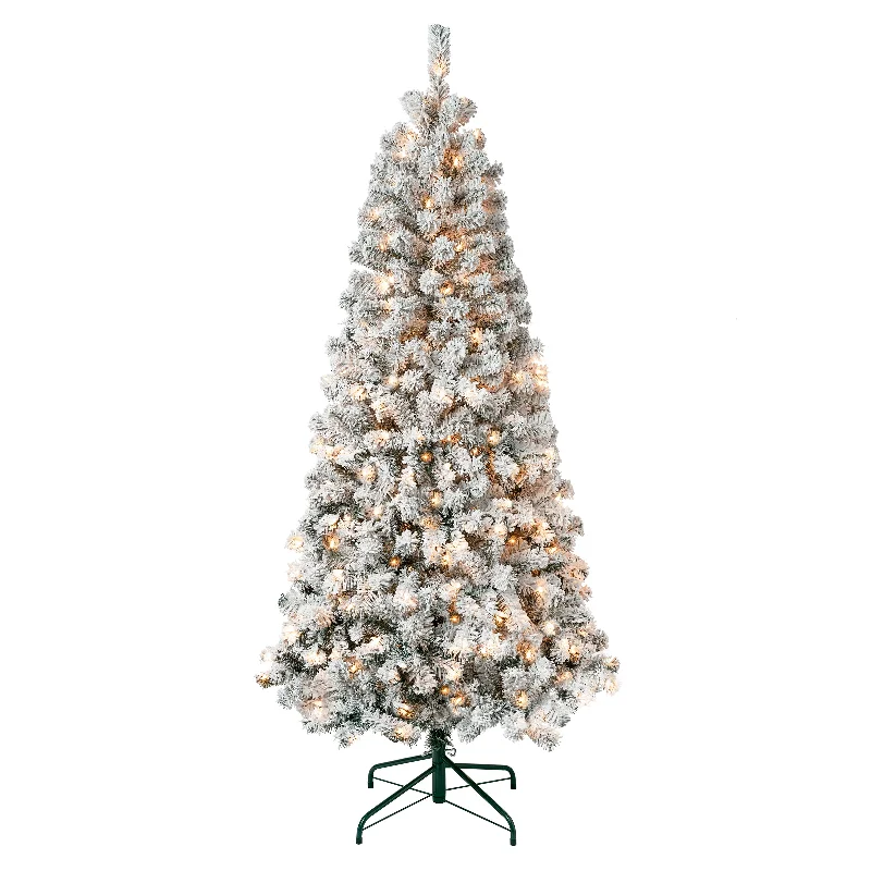 6 ft. Pre-Lit Acacia Slim Tree with Clear Lights