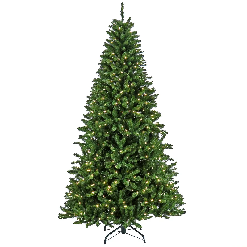 7.5 ft. Pre-Lit Crater Spruce Tree with LED Lights