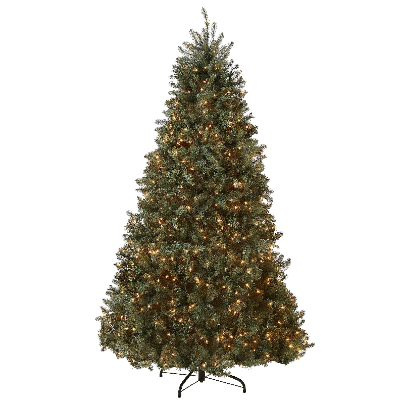 7.5 ft. Pre-Lit Dunhill Fir Blue Tree with Clear Lights