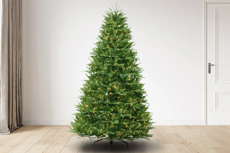 7.5 ft Wyoming Fir Christmas Tree with M4 Warm White lights, 62D