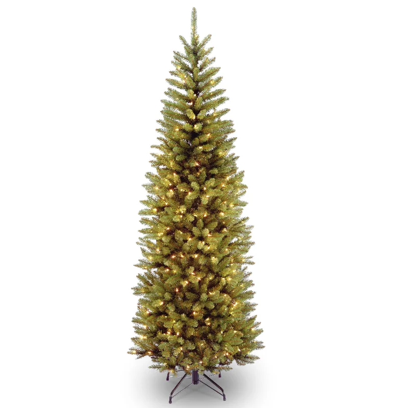 7 ft. Pre-Lit Kingswood Fir Pencil Tree with Clear Lights