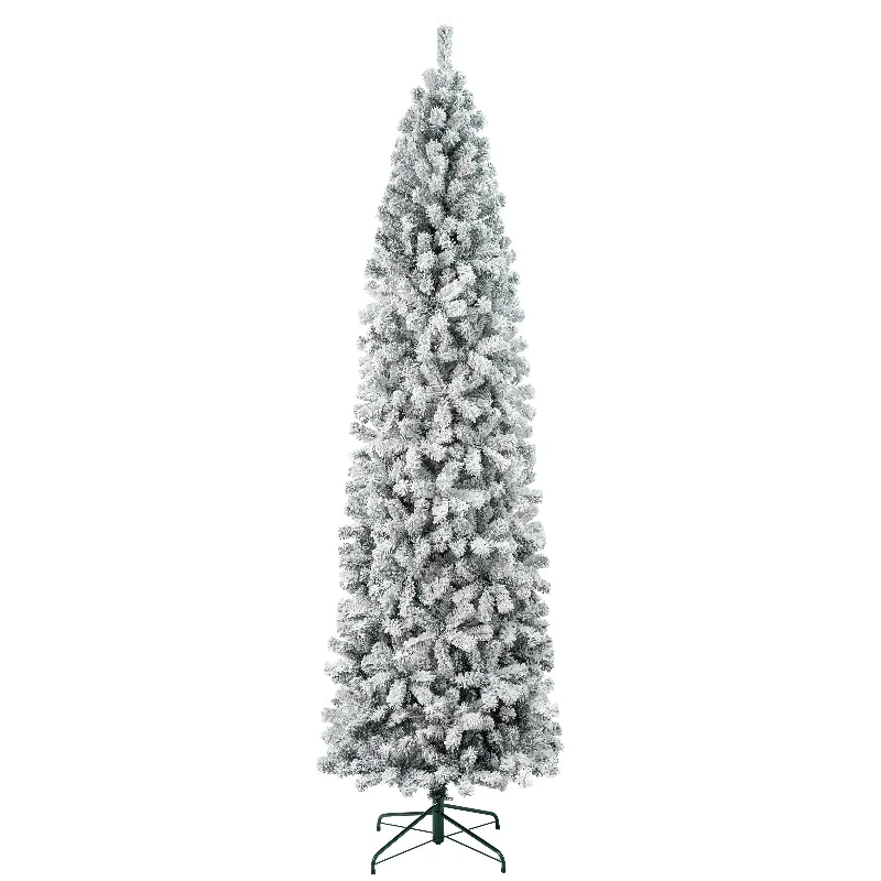 9 ft. Acacia Flocked Slim Tree