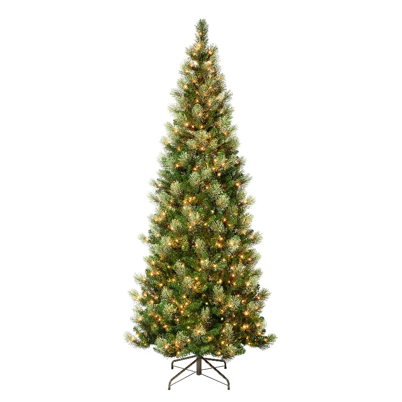 9 ft. Pre-Lit Charleston Pine Slim Tree with Clear Lights