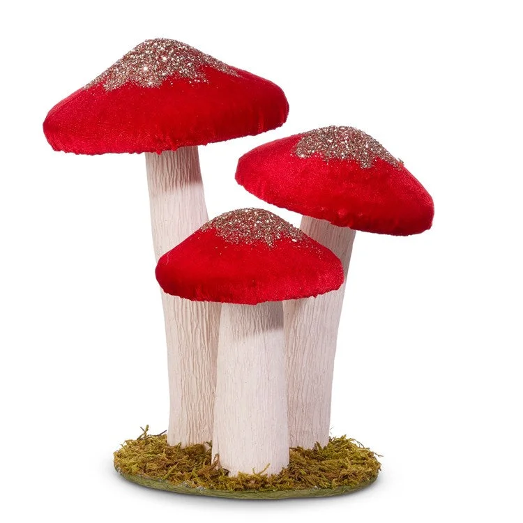 Large Red Mushroom Cluster