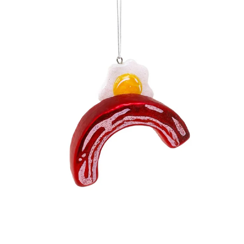 A Sunny Outlook, Bacon & Eggs Rainbow Ornament 3.5"