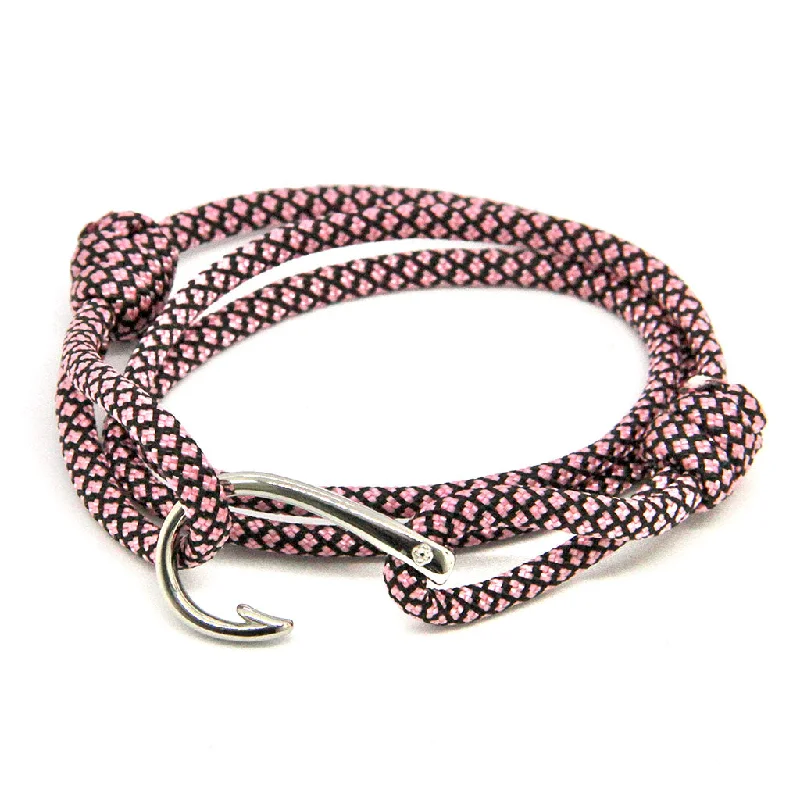 Adjustable Fish Hook Wrap Pink Diamond 326