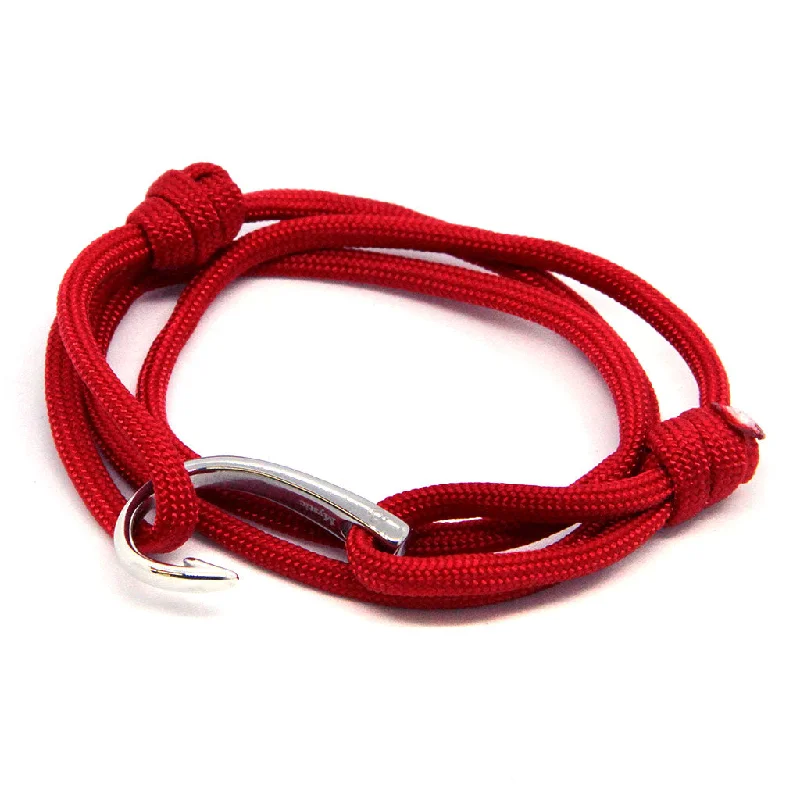 Adjustable Fish Hook Wrap Red 28