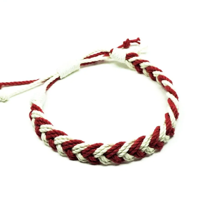 Adjustable Woven Chevron Bracelet, choose from 18 colors