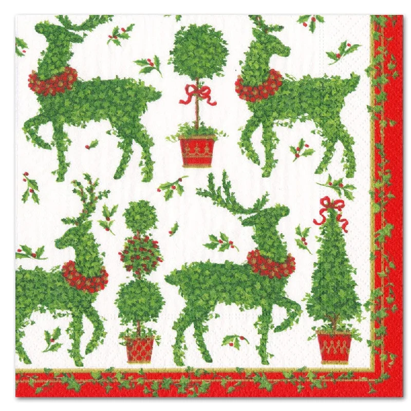 Animal Topiaries Paper Luncheon Napkins