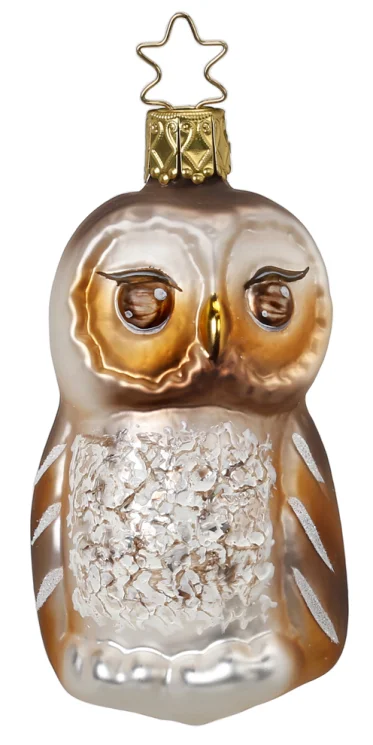 Autumn Owl Ornament by Inge Glas of Germany