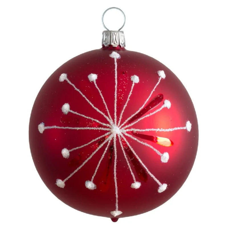 Polar Star Ball, red by Glas Bartholmes