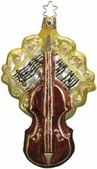 Baroque Violin Ornament by Inge Glas of Germany