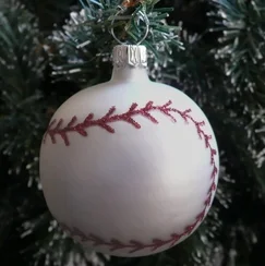 Baseball Ornament by Hausdorfer Glas Manufaktur