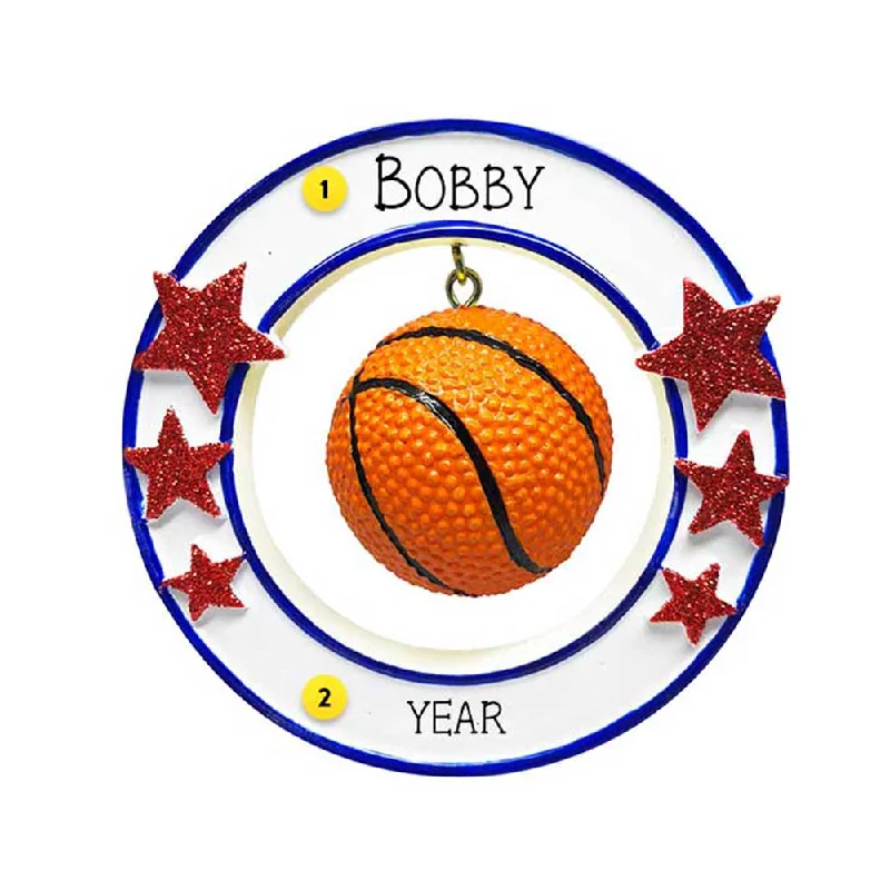 Personalized Basketball Ornament-3/D