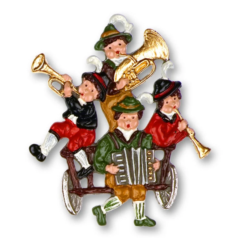 Bavarian Band Ornament by Kuehn Pewter