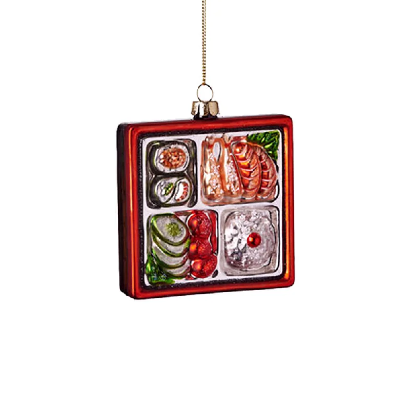 Bento Box Ornament 3.75"