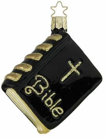 Bible Ornament by Inge Glas of Germany