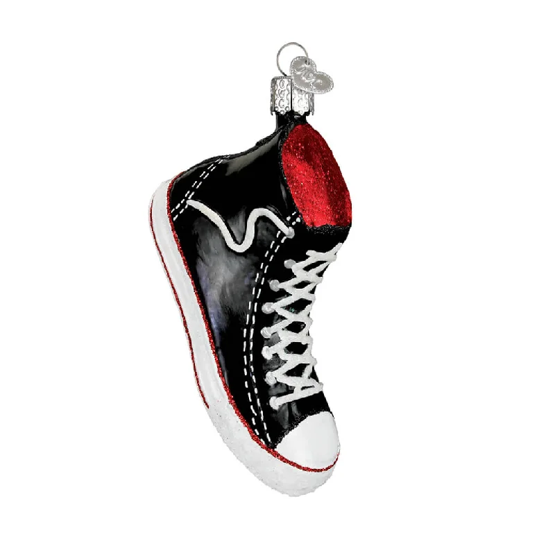 Black High-top Sneaker Ornament