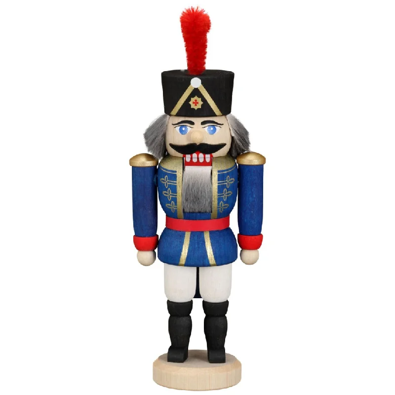 Blue Coat Hussar, Nutcracker by Seiffener Volkskunst