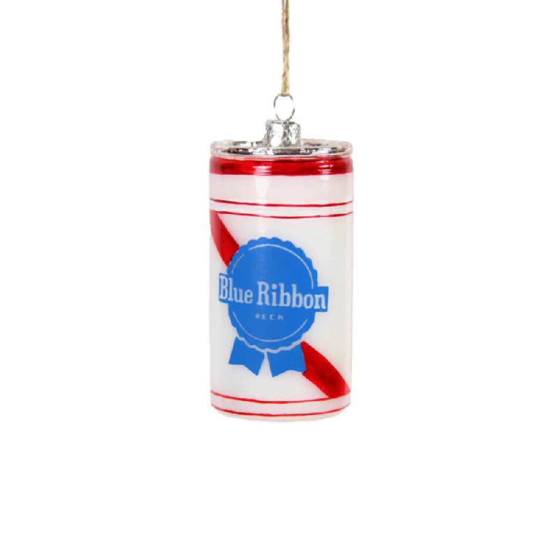 Blue Ribbon Beer Ornament 3.25"