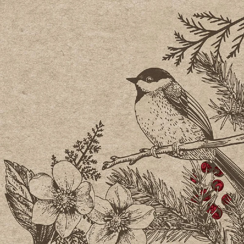 Botanical Bird Cocktail Napkins by Paper and Design GmbH