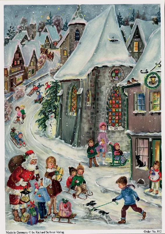 Boy with Puppy Advent Calendar by Richard Sellmer Verlag