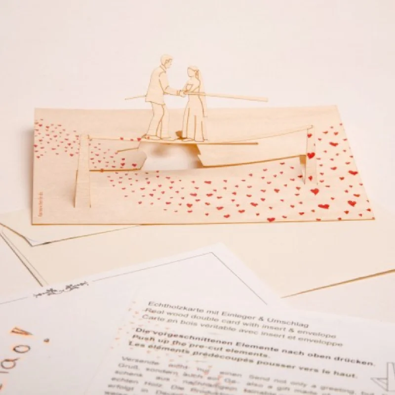 Bride and Groom, 3D card by Formes-Berlin