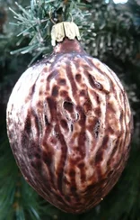 Brown Walnut Ornament by Old German Christmas