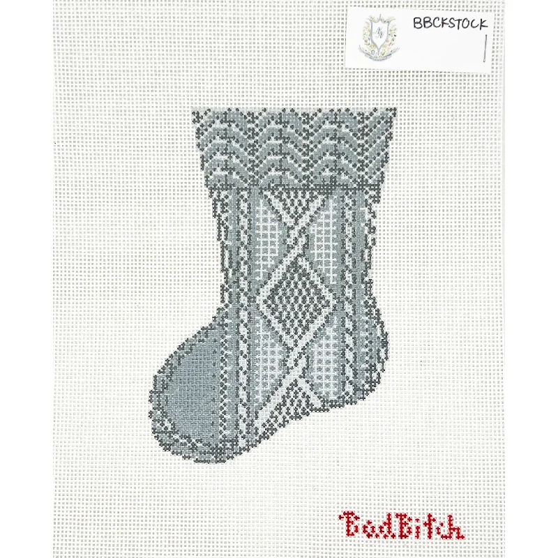 Cable Knit Mini Stocking