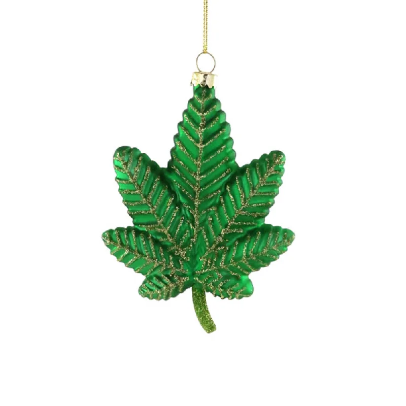 Cannabis Ornament 4.75"