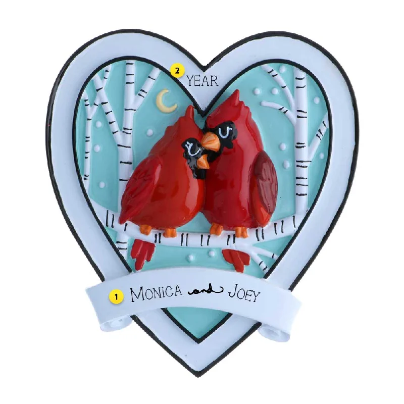 Personalized Cardinal Couple Ornament