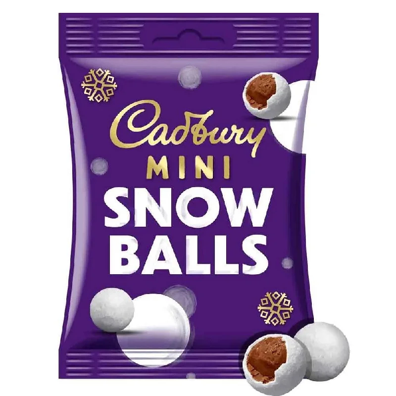 C'bury Mini Snowballs Chocolate 80g