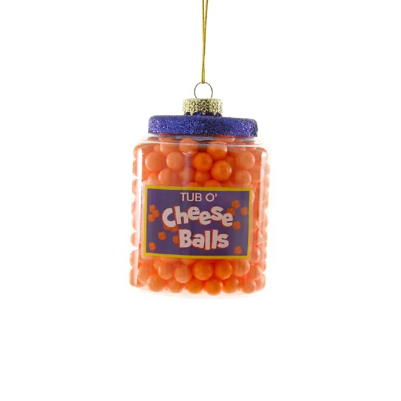 Cheese Balls Ornament 3.5"