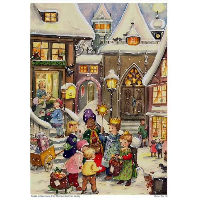 Children and Three Kings Advent Calendar by Richard Sellmer Verlag