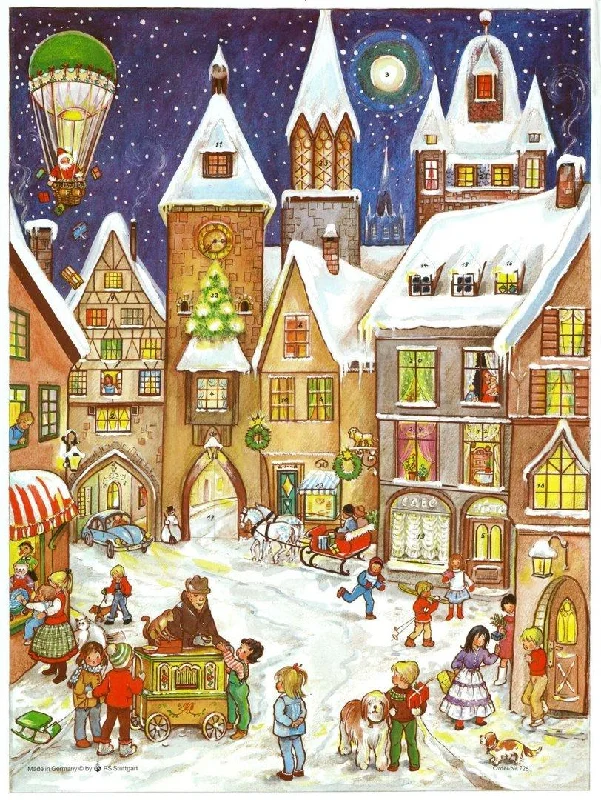 Children and Organ Grinder Advent Calendar by Richard Sellmer Verlag