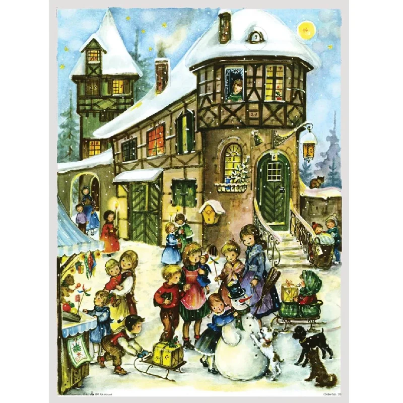 Children and Snowman Advent Calendar by Richard Sellmer Verlag