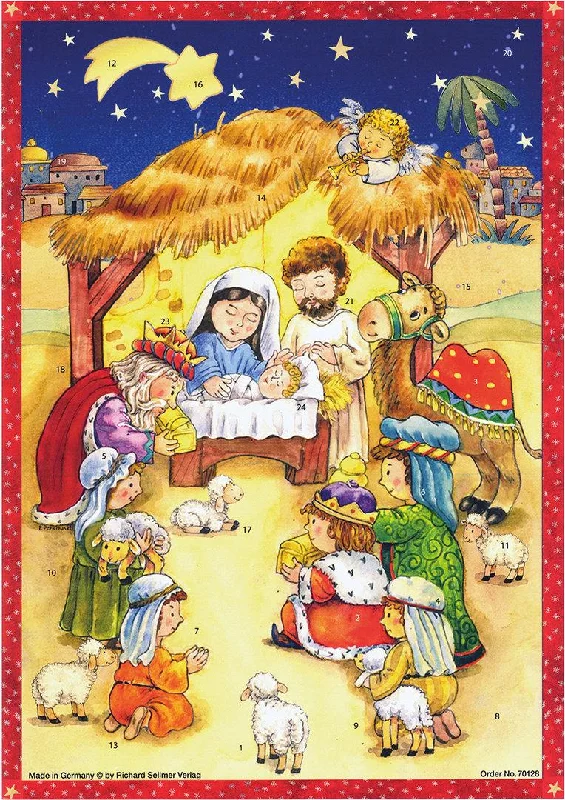 Children's Nativity  Advent Calendar by Richard Sellmer Verlag