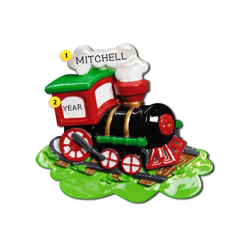 Personalized Choo Choo Train Ornament