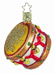 Christmas Cadence Drum Ornament by Inge Glas of Germany