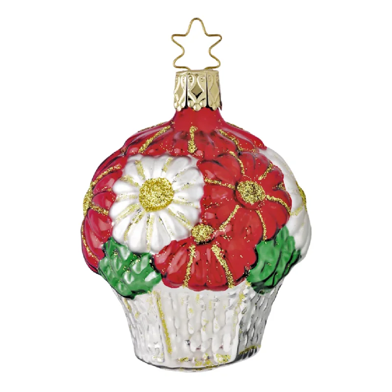 Christmas Flowers Ornament by Inge Glas of Germany