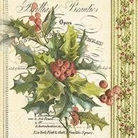 Christmas Holly, Luncheon napkins by Paper and Design GmbH tabletop