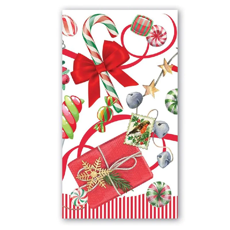 Christmas Peppermint Paper Guest Towels - Buffet Napkins